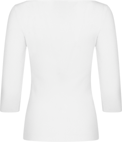 Corine Crop Sleeve Top - Off White