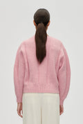 Crewneck Motif Sweater - Light Pink