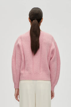 Crewneck Motif Sweater - Light Pink