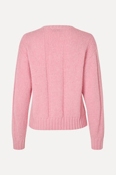 Crewneck Motif Sweater - Light Pink