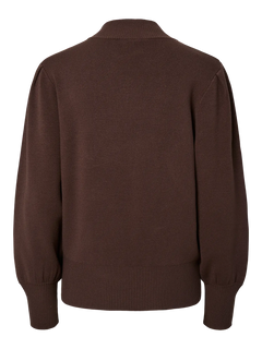 Yasfonny Ls Knit Pullover - Chocolate Brown