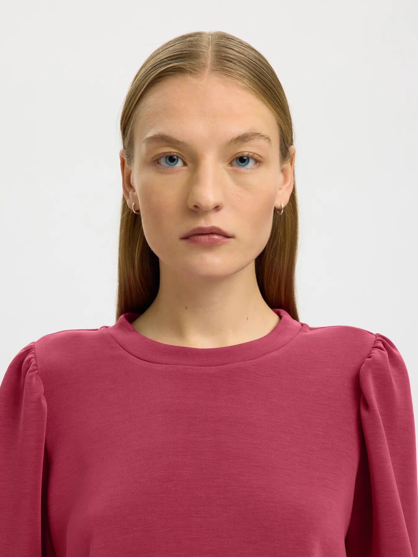 Selected Femme - SLFTENNY 3/4 SWEAT TOP NOOS - 16082379 - Lint Selected Femme - SLFTENNY 3/4 SWEAT TOP NOOS - 16082379 - Lint