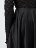 Yaspella Hw Volume Ankle Skirt - Black