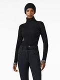 Mira Long Sleeve Knit Sweater - Black