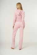 Robertson Classic Velour Zip Hoodie - Candy Pink