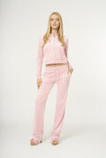 Robertson Classic Velour Zip Hoodie - Candy Pink