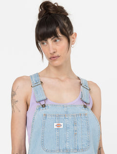 Classic Denim Bib W - Vintage Blue