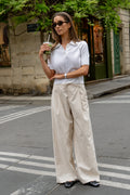 Eirin Linen Pants - Beige