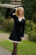 Marie Knitted Dress - Black