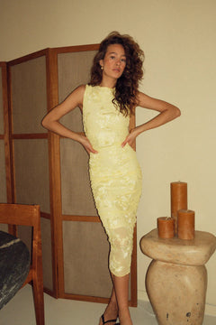 Lavinia Dress - Butter Yellow