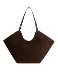Dahlia Tote Bag - Suede Chocolate
