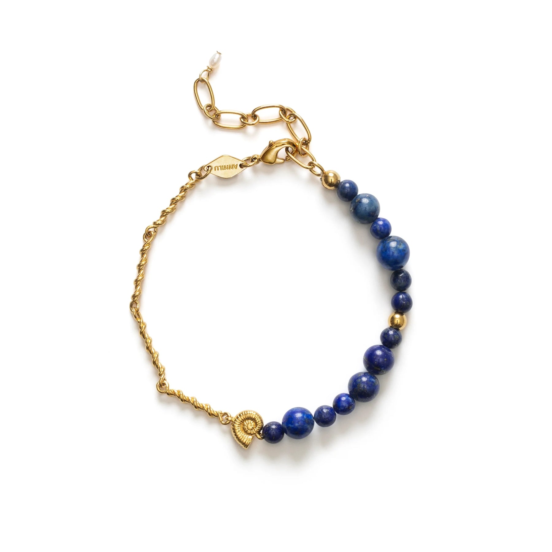 Deep Blue Bracelet - Golden Lapis