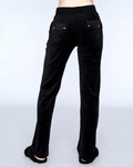 Del Ray Classic Velour Pant Pocket - Black