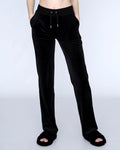 Del Ray Classic Velour Pant Pocket - Black