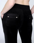 Del Ray Classic Velour Pant Pocket - Black