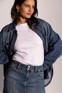 Emme Marine Shirt - Mid Blue