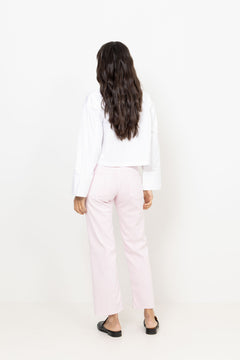 Calie Straight Ankle - Colored Left Hand Rose With Raw Cut