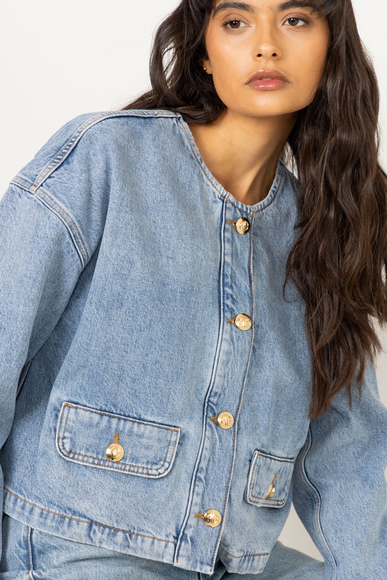 Blanche Jacket - Caspian Blue