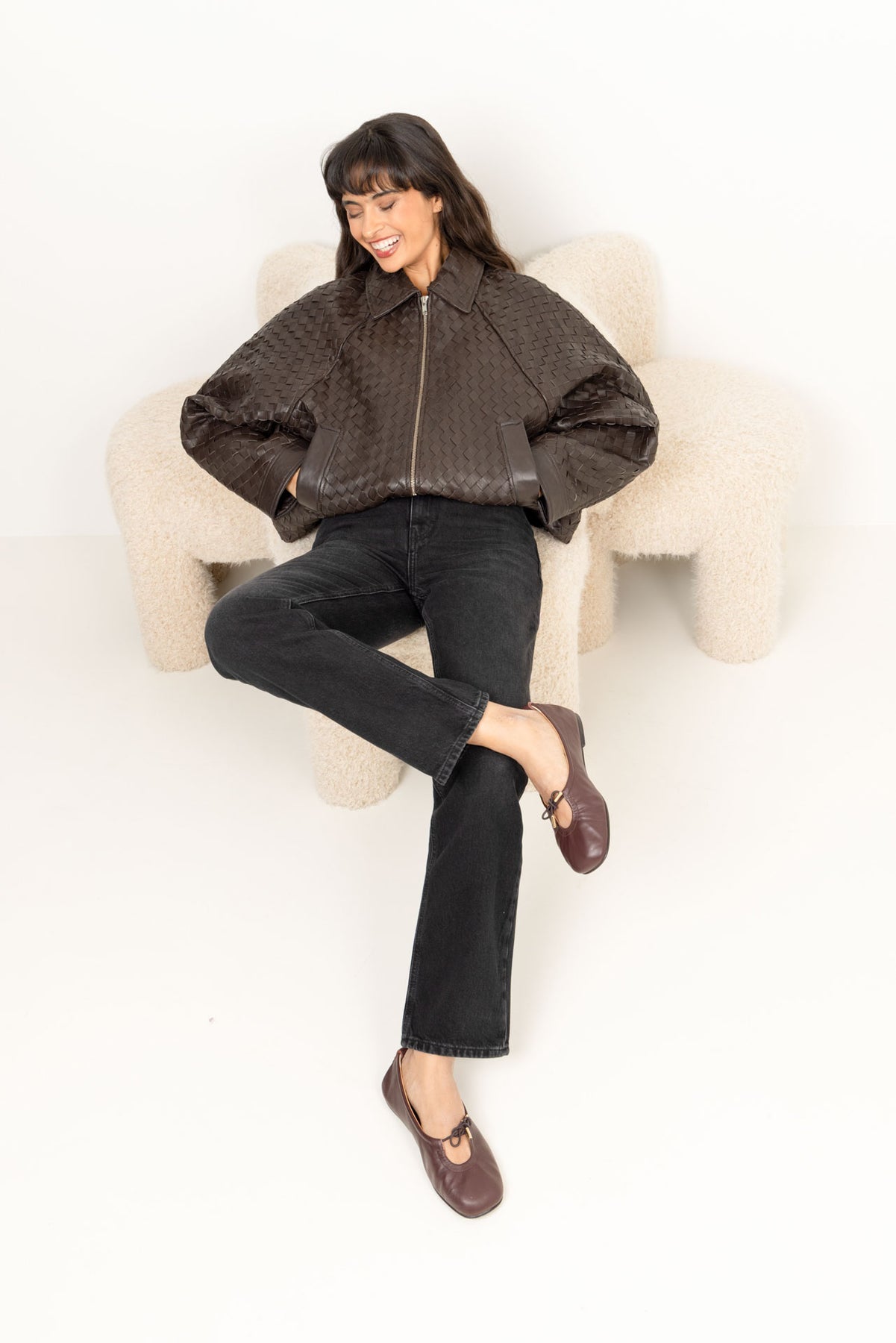 W Regular Jeans - Black Washed