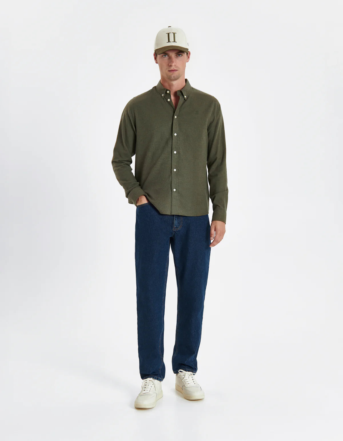 Desert Reg Shirt - Olive Night Mélange