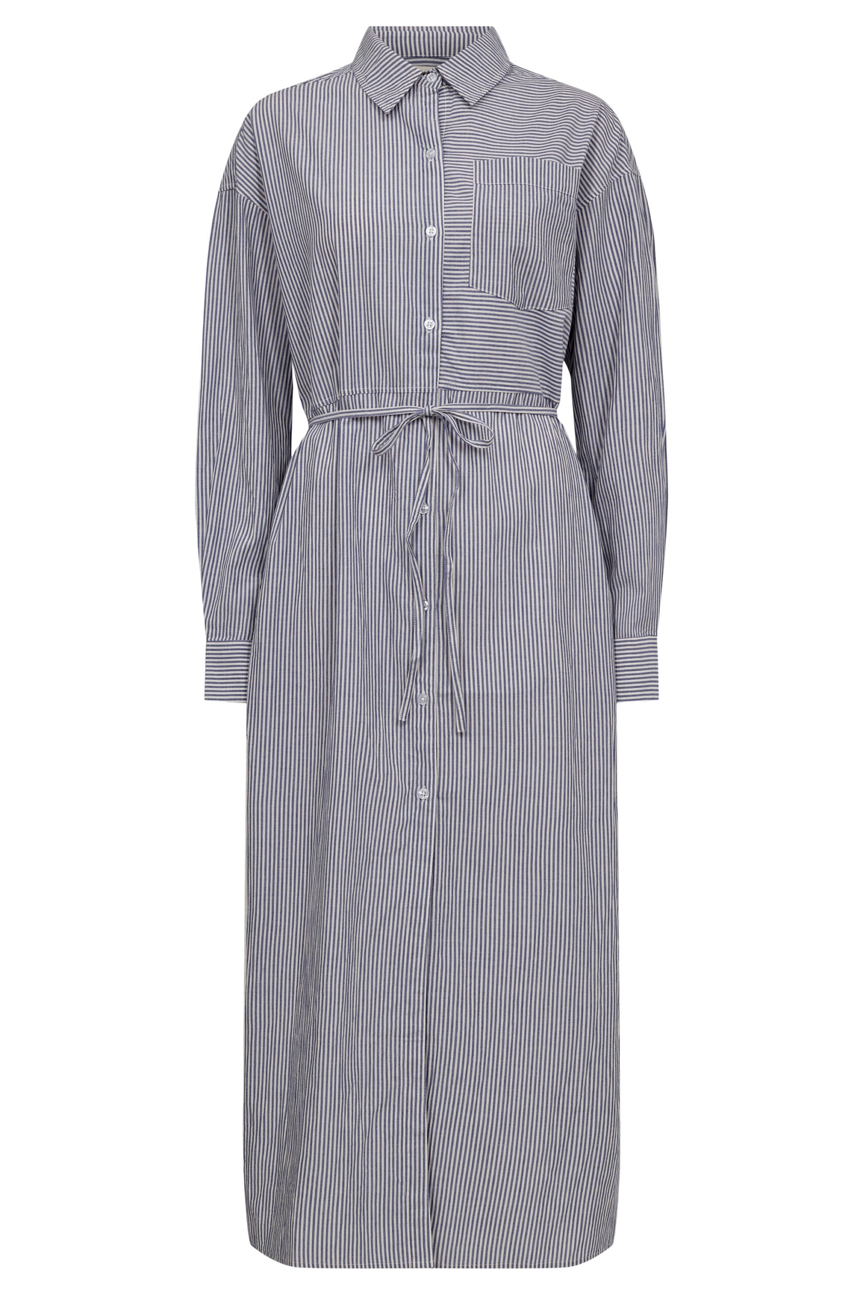 Harriet Maxi Dress - Blue/White Stripe