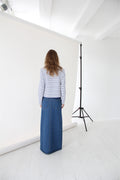 Stacy Jacket - White/Blue Stripes