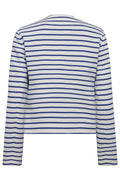 Stacy Jacket - White/Blue Stripes