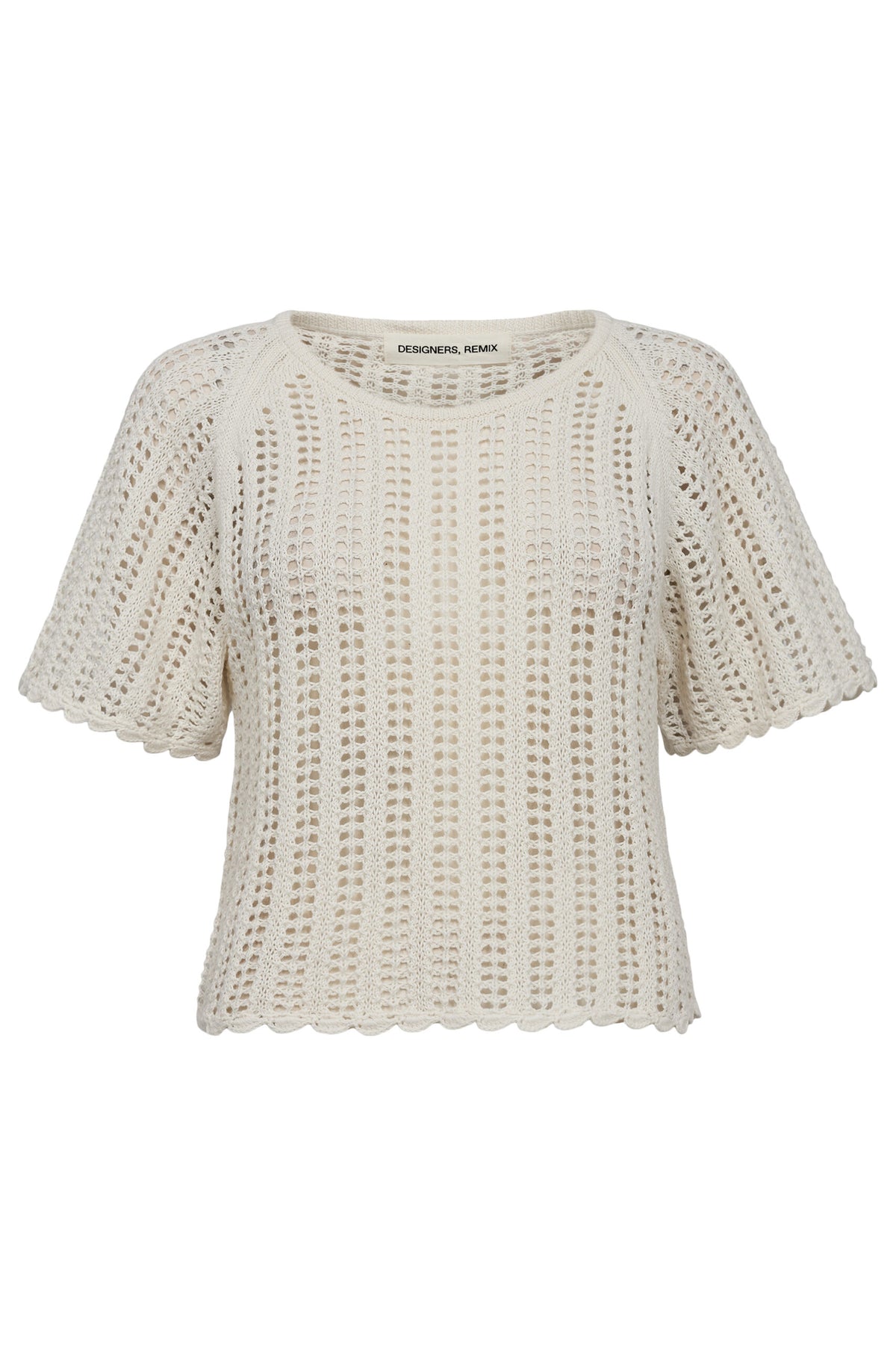Taliana Pointelle Top - Cream
