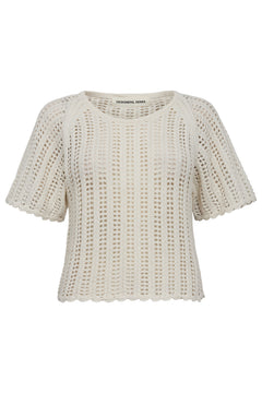 Taliana Pointelle Top - Cream