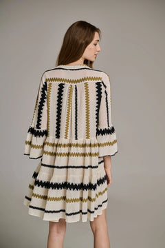 Ella - Khaki/Offwhite