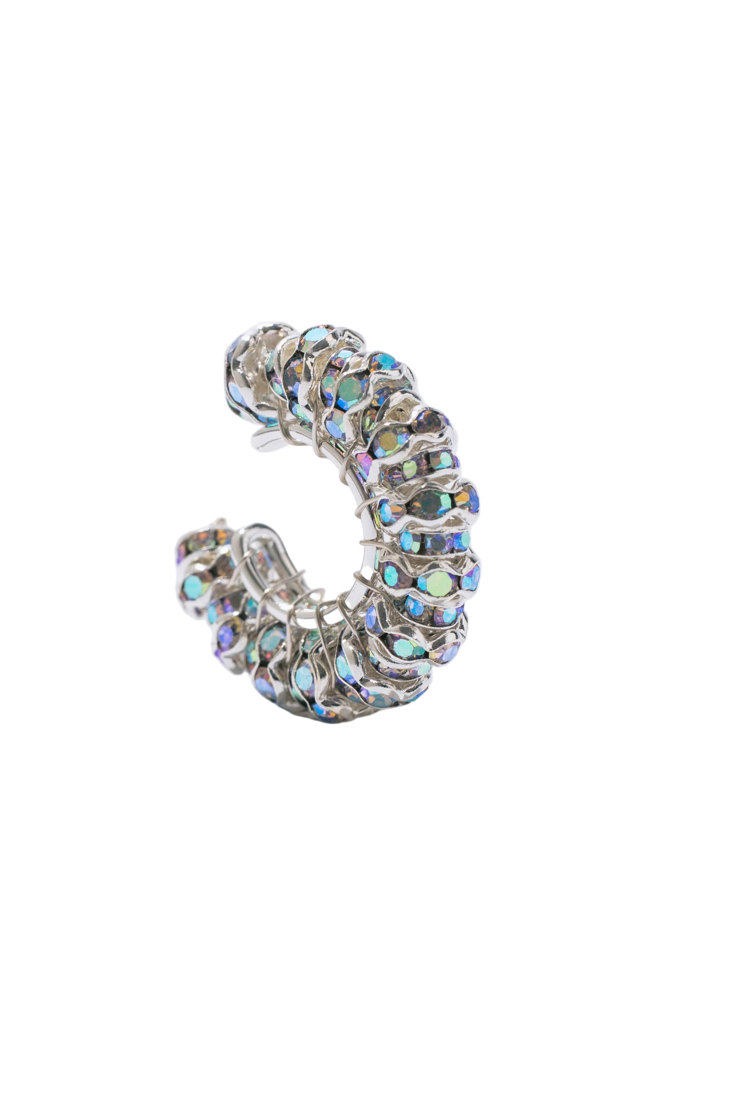 Diamond Ear Cuff - Silver