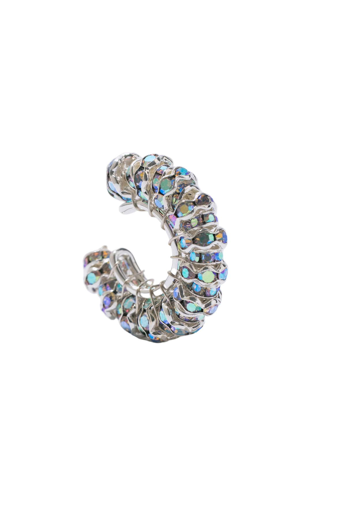 Diamond Ear Cuff - Silver