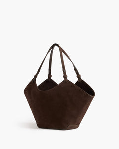 Dilba Mini Tote Bag - Suede Chocolate