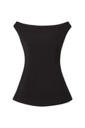 Diora Half Off Shoulder Top - Black