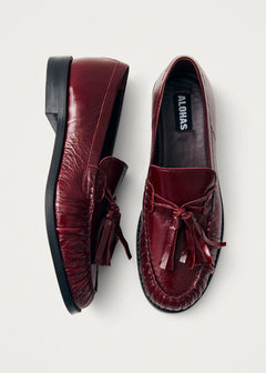 Marietta Onix Leather Loafers - Burgundy
