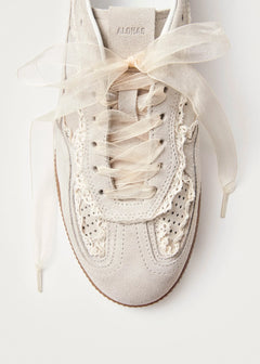 Leather Sneakers - Crochet Cream