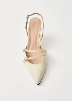 Joelle Onix Leather Pumps - Cream