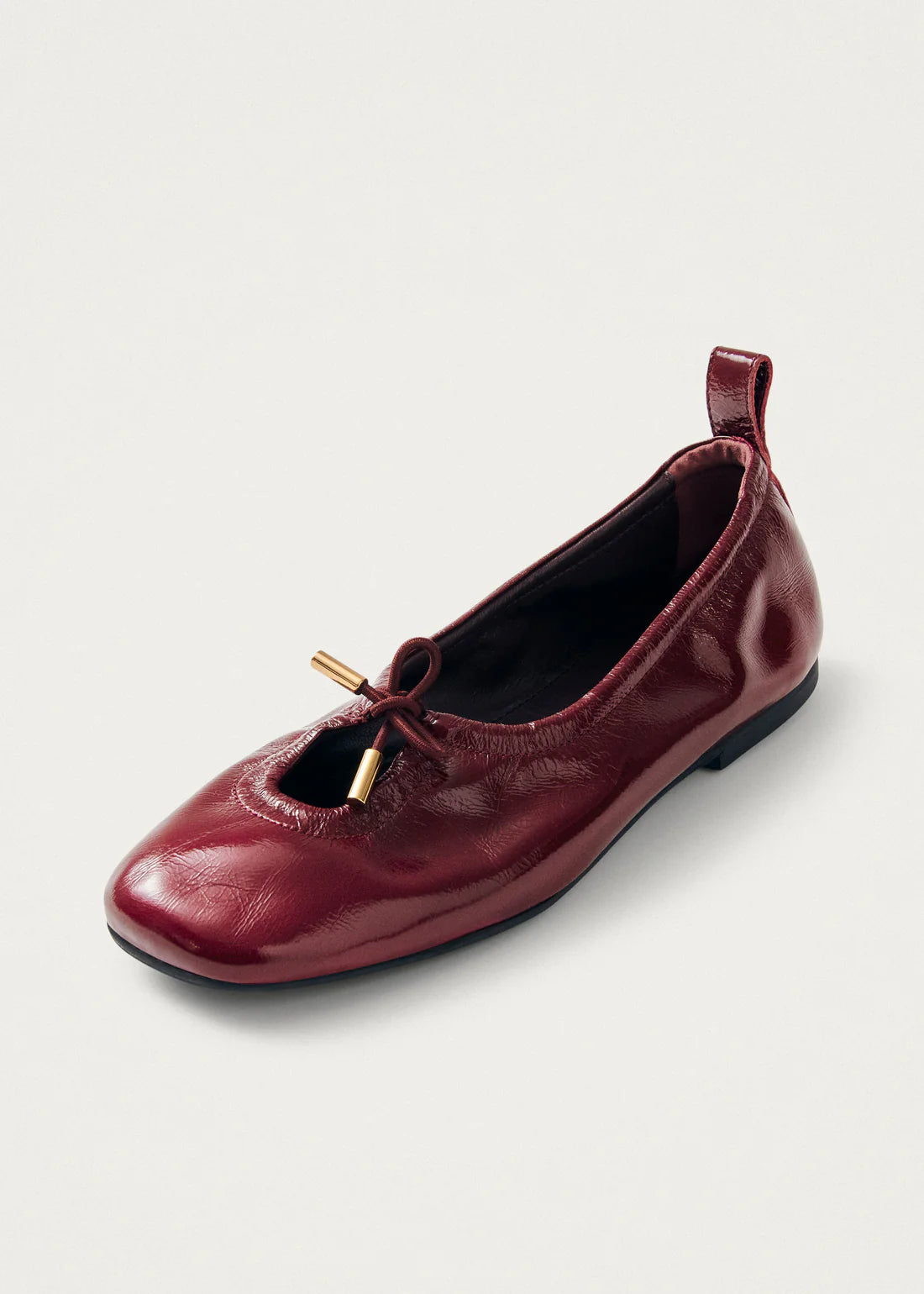 Rosalind Leather Ballet Flats - Onix Burgundy