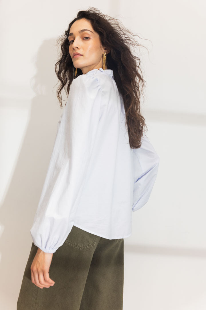 Infinity Blouse - Light Blue