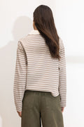 Elmer Polo Shirt - Brown Stripe