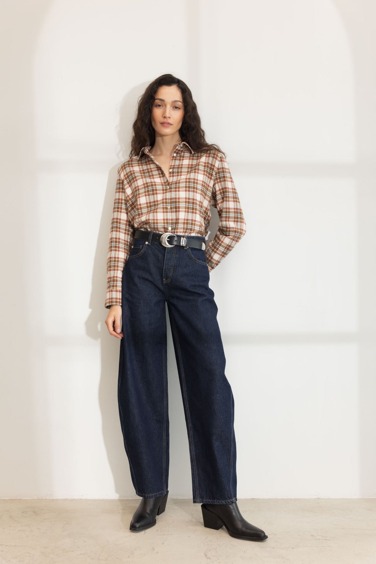 Joan Flannel Shirt - Red Check