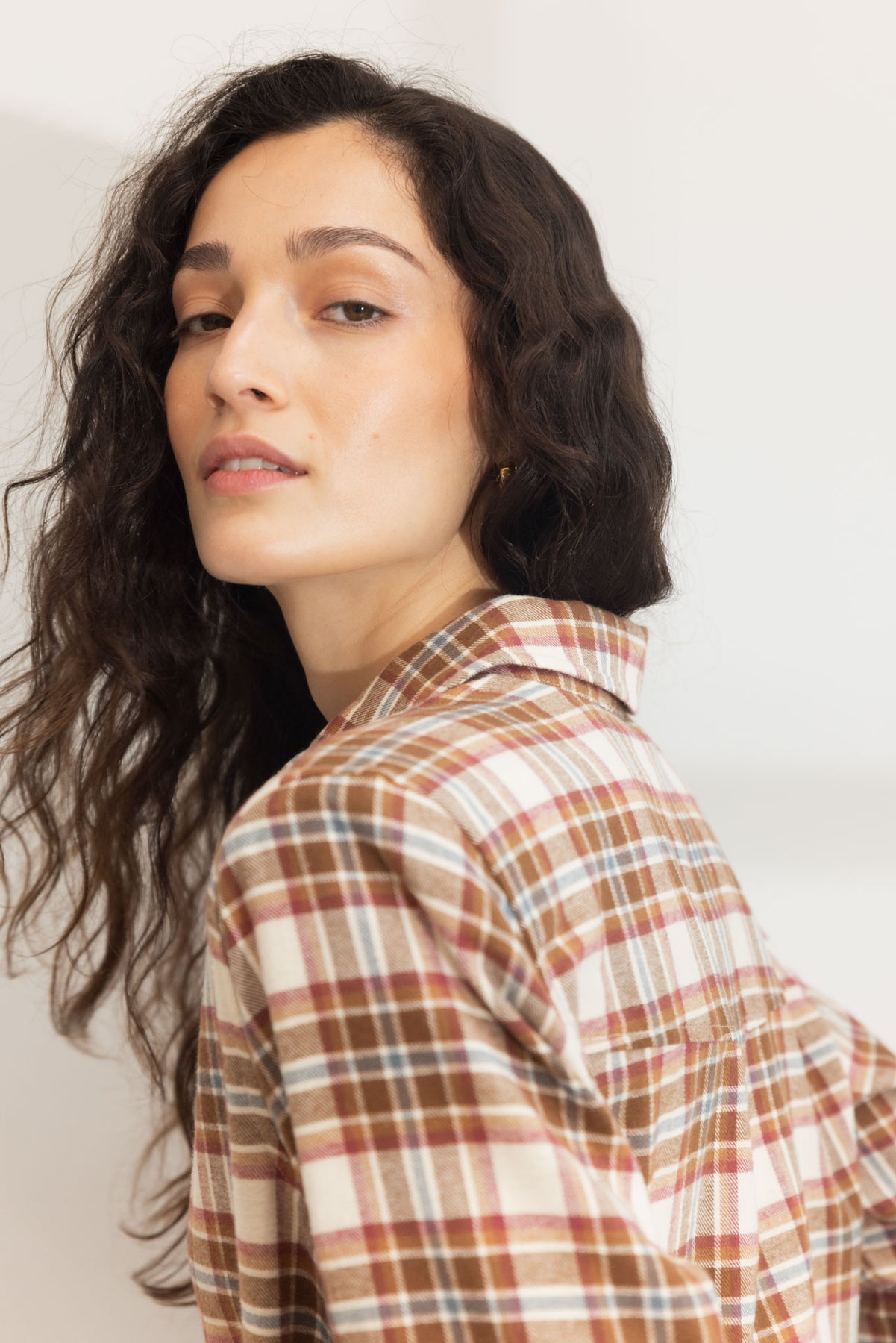 Joan Flannel Shirt - Red Check