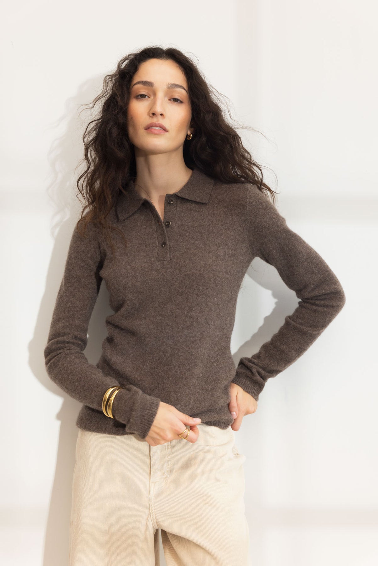 Jolanda Knit - Dark Olive Melange