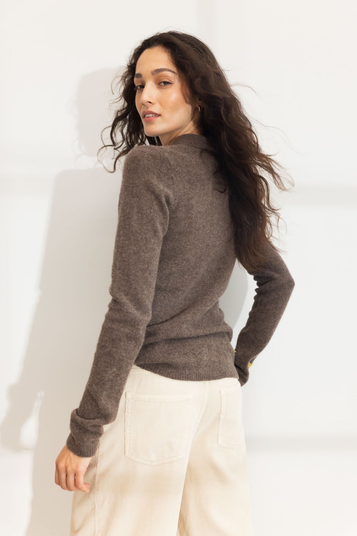 Jolanda Knit - Dark Olive Melange