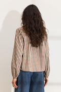 Bellier Blouse - Brown Check