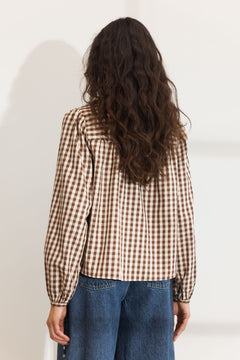 Bellier Blouse - Brown Check