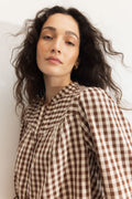 Bellier Blouse - Brown Check