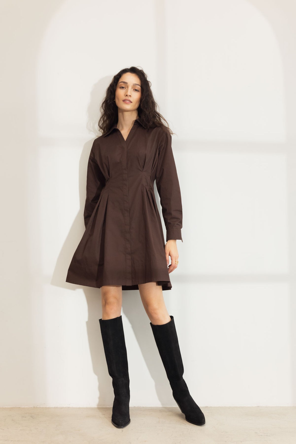 Emira Dress - Brown