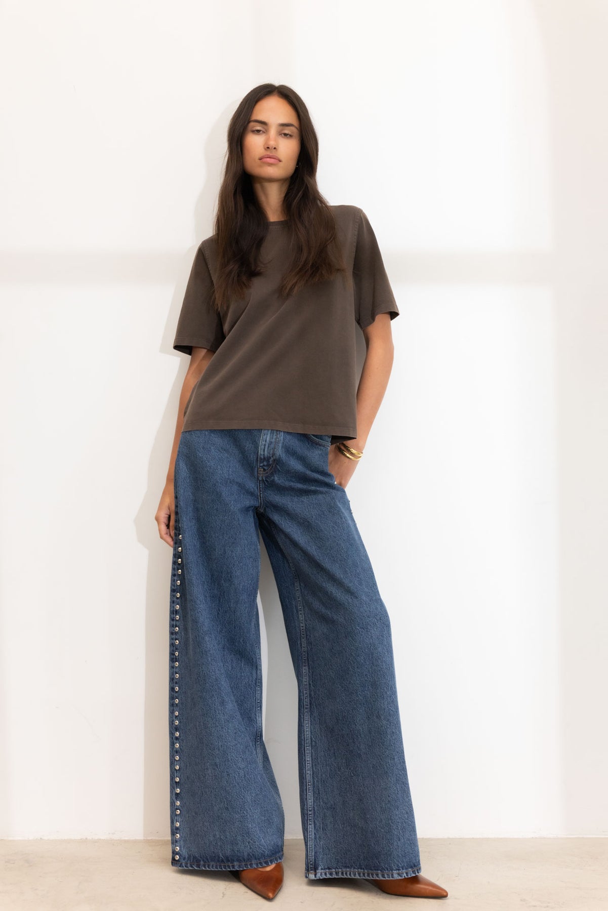 Bailey Studs - Washed Dark Blue