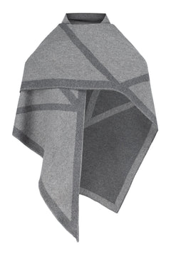 Triangle Scarf - Grey/Medium Grey